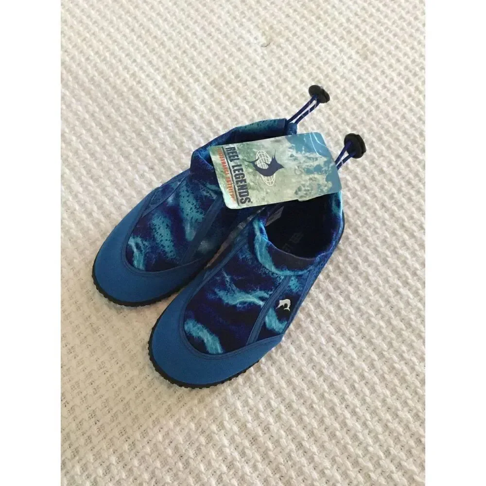 Reel Legends BOY’S Size 4 Blue GULF K Water Shoes